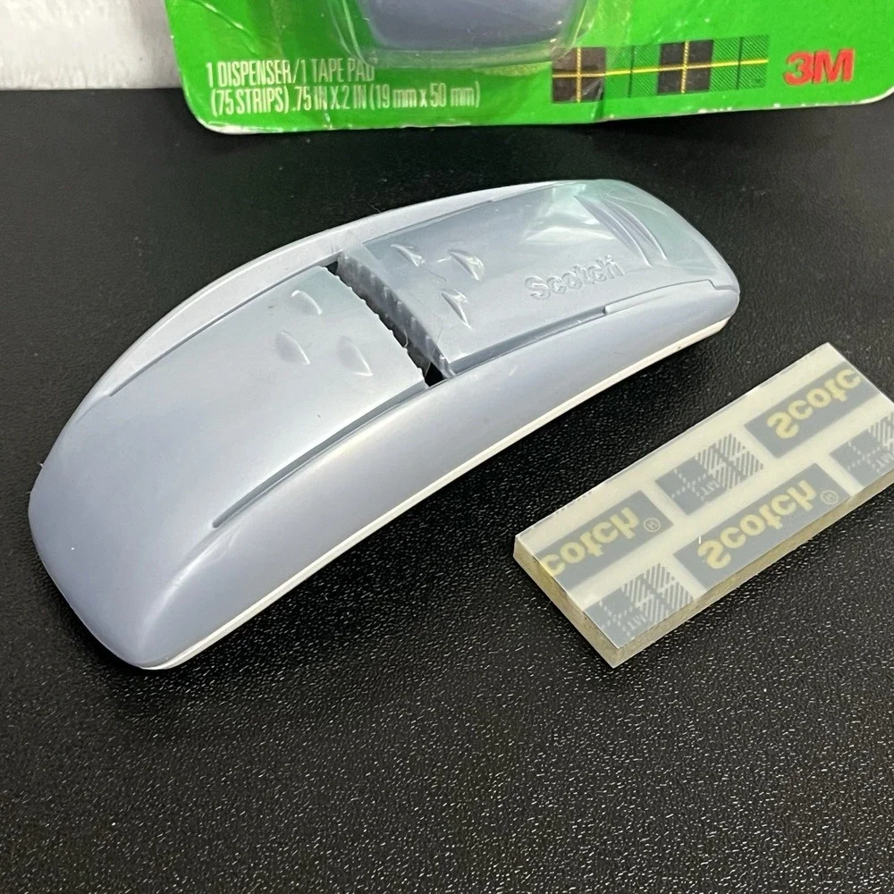 3M Scotch Gray Pop-Up Tape Handband Dispenser w/ 1 Tape Pad w/ Extra Band & Tape